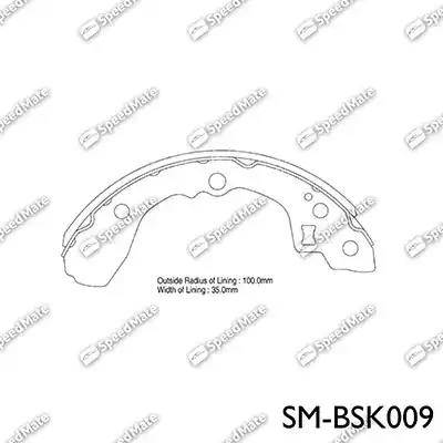 SpeedMate SM-BSK009 - Bremžu loku komplekts ps1.lv