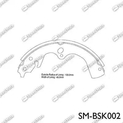 SpeedMate SM-BSK002 - Bremžu loku komplekts ps1.lv