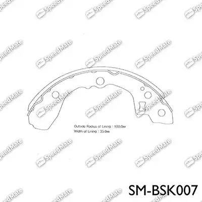 SpeedMate SM-BSK007 - Bremžu loku komplekts ps1.lv