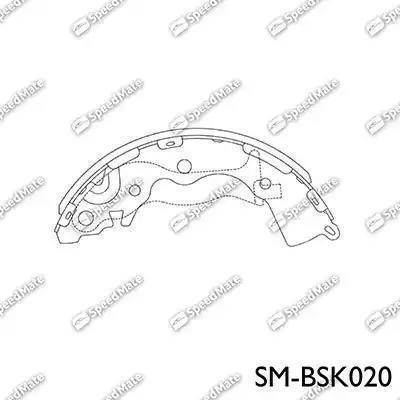 SpeedMate SM-BSK020 - Bremžu loku komplekts ps1.lv