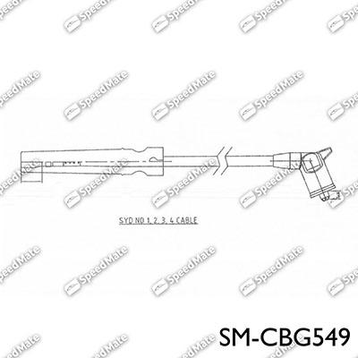 SpeedMate SM-CBG549 - Augstsprieguma vadu komplekts ps1.lv