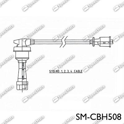 SpeedMate SM-CBH508 - Augstsprieguma vadu komplekts ps1.lv