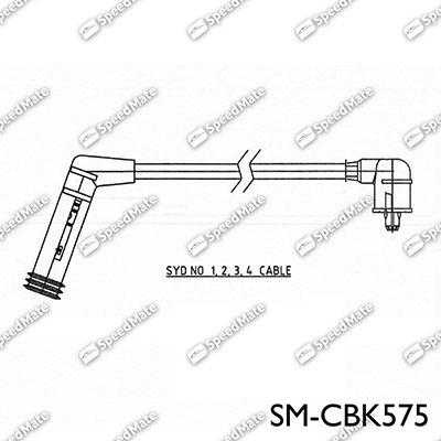 SpeedMate SM-CBK575 - Augstsprieguma vadu komplekts ps1.lv