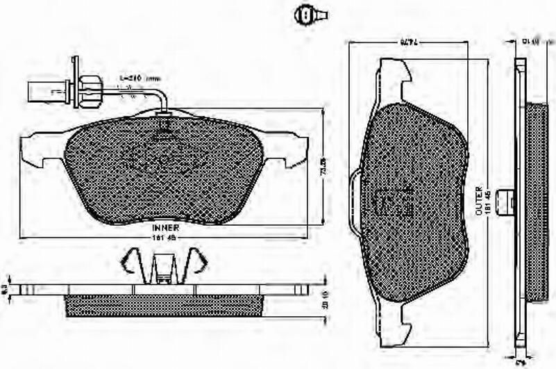 Spidan 32476 - Bremžu uzliku kompl., Disku bremzes ps1.lv