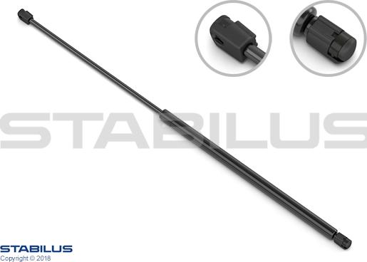 STABILUS 9272DM - Gāzes atspere, Bagāžas / Kravas nodalījuma vāks ps1.lv