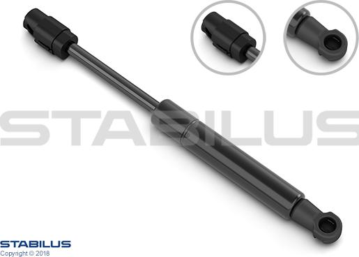 STABILUS 660122 - Gāzes atspere, Plaukts (Bagāžas nodalījums) ps1.lv