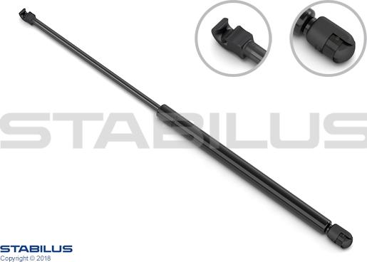 STABILUS 0872NC - Gāzes atspere, Bagāžas / Kravas nodalījuma vāks ps1.lv