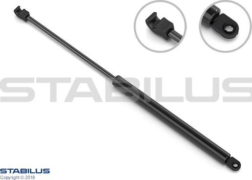 STABILUS 8906CY - Gāzes atspere, Bagāžas / Kravas nodalījuma vāks ps1.lv