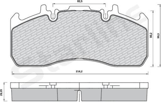 Starline BD T023 - Bremžu uzliku kompl., Disku bremzes ps1.lv