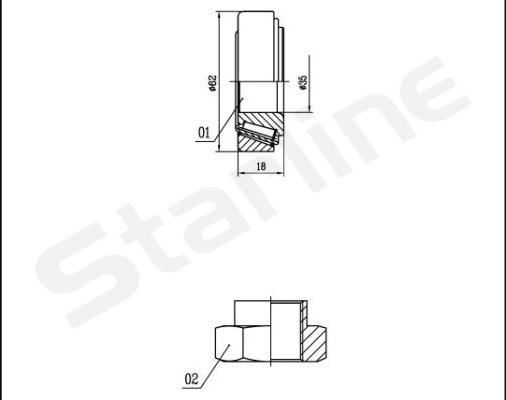 Starline LO 01431 - Riteņa rumbas gultņa komplekts ps1.lv