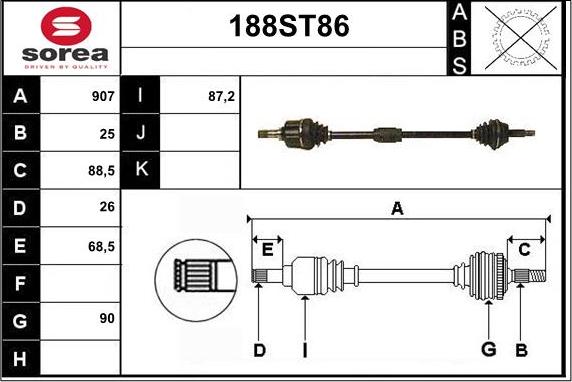 IPD 33-1325 - Piedziņas vārpsta ps1.lv