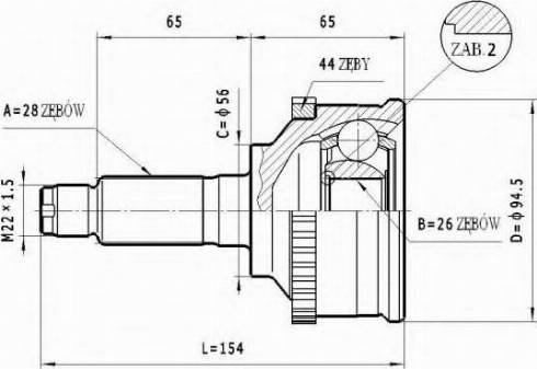 Statim C.477 - Šarnīru komplekts, Piedziņas vārpsta ps1.lv