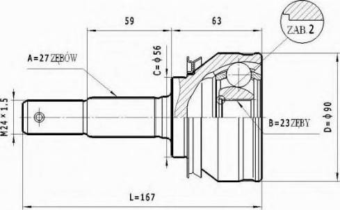 Statim C.506 - Šarnīru komplekts, Piedziņas vārpsta ps1.lv