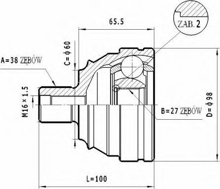 Statim C.315 - Šarnīru komplekts, Piedziņas vārpsta ps1.lv