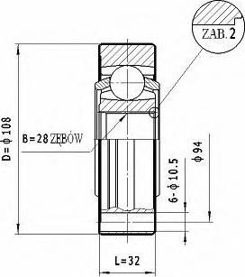 Statim CW.041 - Šarnīru komplekts, Piedziņas vārpsta ps1.lv