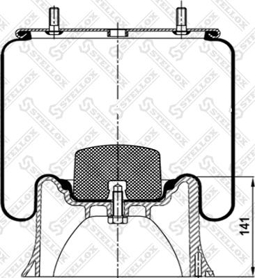 Stellox 90-40222-SX - Pneimoatsperes spilvens, Pneimopiekare ps1.lv