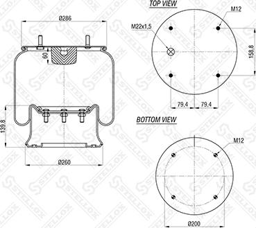 Stellox 90-08101-SX - Pneimoatsperes spilvens, Pneimopiekare ps1.lv