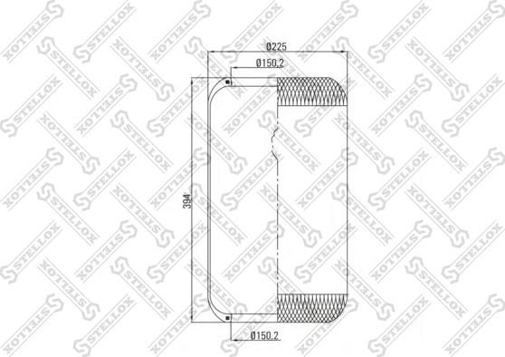 Stellox 90-36339-SX - Pneimoatsperes spilvens, Pneimopiekare ps1.lv