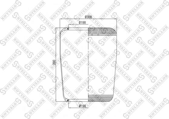 Stellox 90-36334-SX - Pneimoatsperes spilvens, Pneimopiekare ps1.lv