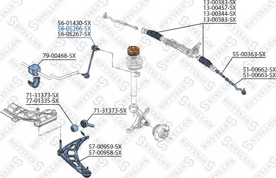 Stellox 56-05266-SX - Stiepnis / Atsaite, Stabilizators ps1.lv