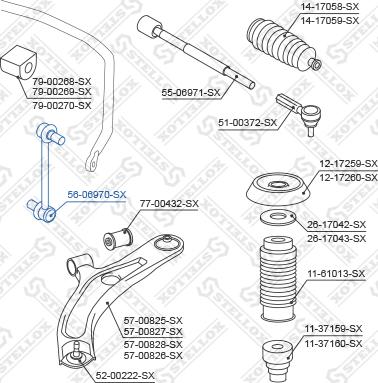 Stellox 56-06970-SX - Stiepnis / Atsaite, Stabilizators ps1.lv