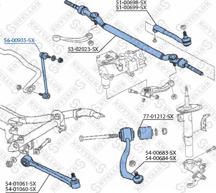 Stellox 56-00935-SX - Stiepnis / Atsaite, Stabilizators ps1.lv