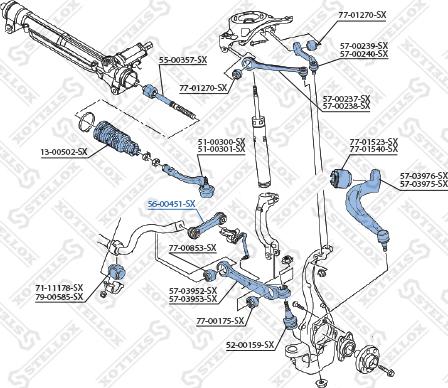 Stellox 56-00451-SX - Stiepnis / Atsaite, Stabilizators ps1.lv