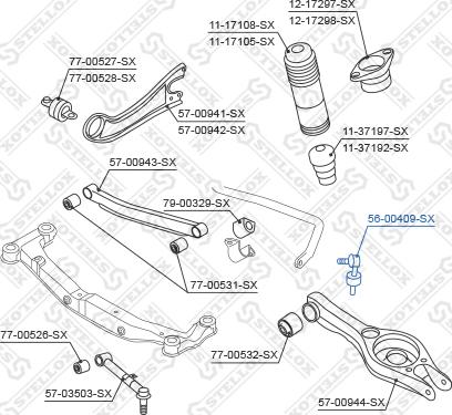 Stellox 56-00409-SX - Stiepnis / Atsaite, Stabilizators ps1.lv