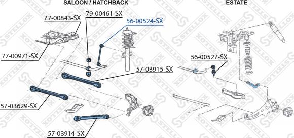 Stellox 56-00524-SX - Stiepnis / Atsaite, Stabilizators ps1.lv