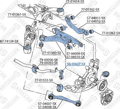 Stellox 56-00637-SX - Stiepnis / Atsaite, Stabilizators ps1.lv