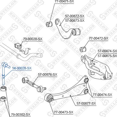 Stellox 56-00028-SX - Stiepnis / Atsaite, Stabilizators ps1.lv