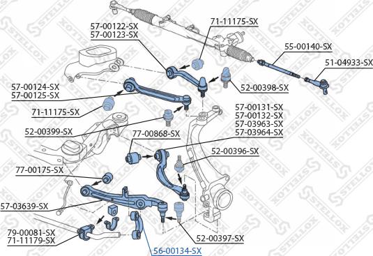 Stellox 56-00134-SX - Stiepnis / Atsaite, Stabilizators ps1.lv