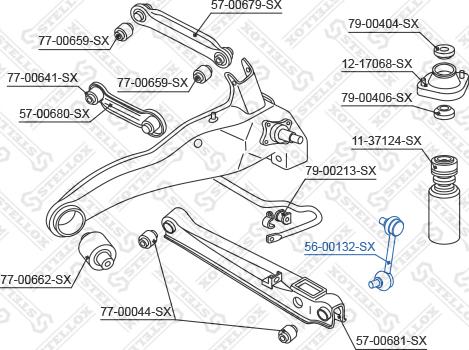 Stellox 56-00132-SX - Stiepnis / Atsaite, Stabilizators ps1.lv