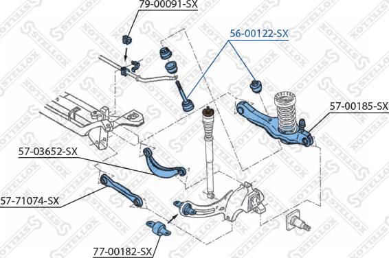 Stellox 56-00122-SX - Stiepnis / Atsaite, Stabilizators ps1.lv