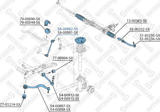 Stellox 56-00882-SX - Stiepnis / Atsaite, Stabilizators ps1.lv