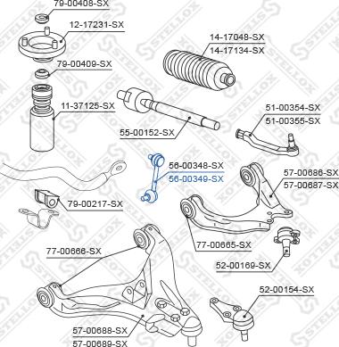 Stellox 56-00349-SX - Stiepnis / Atsaite, Stabilizators ps1.lv