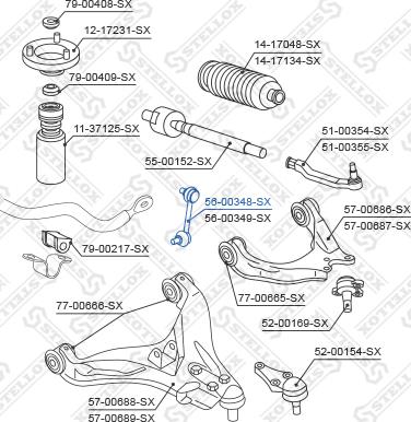 Stellox 56-00348-SX - Stiepnis / Atsaite, Stabilizators ps1.lv