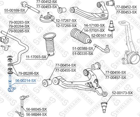 Stellox 56-00214-SX - Stiepnis / Atsaite, Stabilizators ps1.lv