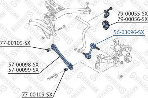 Stellox 56-03096-SX - Stiepnis / Atsaite, Stabilizators ps1.lv