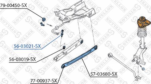 Stellox 56-03021-SX - Stiepnis / Atsaite, Stabilizators ps1.lv