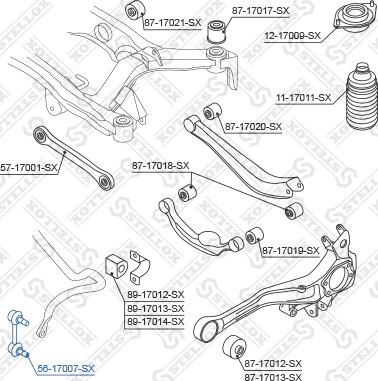 Stellox 56-17007-SX - Stiepnis / Atsaite, Stabilizators ps1.lv