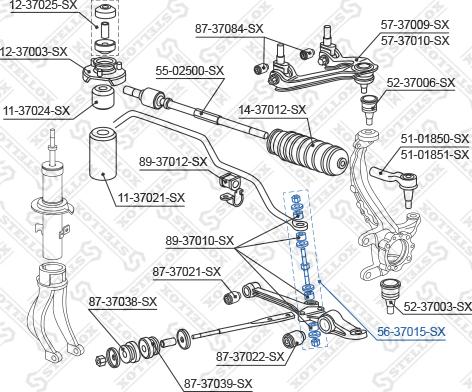 Stellox 56-37015-SX - Stiepnis / Atsaite, Stabilizators ps1.lv