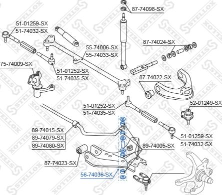 Stellox 56-74036-SX - Stiepnis / Atsaite, Stabilizators ps1.lv