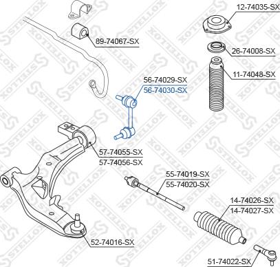 Stellox 56-74030-SX - Stiepnis / Atsaite, Stabilizators ps1.lv