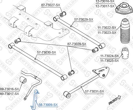 Stellox 56-73009-SX - Stiepnis / Atsaite, Stabilizators ps1.lv