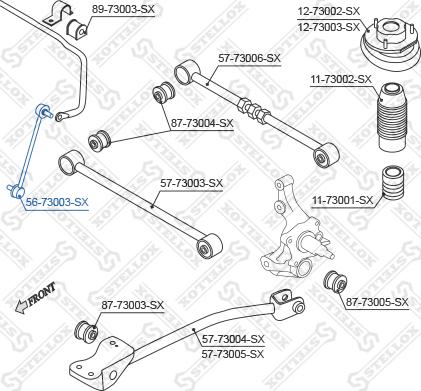 Stellox 56-73003-SX - Stiepnis / Atsaite, Stabilizators ps1.lv