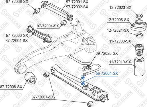 Stellox 56-72004-SX - Stiepnis / Atsaite, Stabilizators ps1.lv