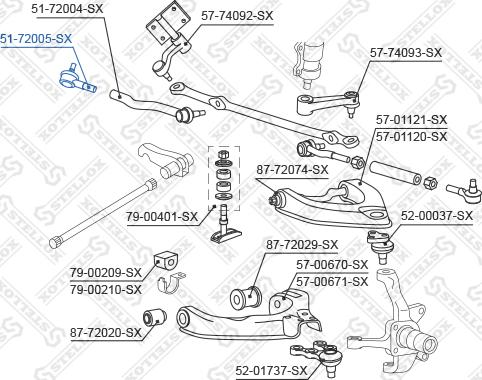 Stellox 51-72005-SX - Stūres šķērsstiepņa uzgalis ps1.lv