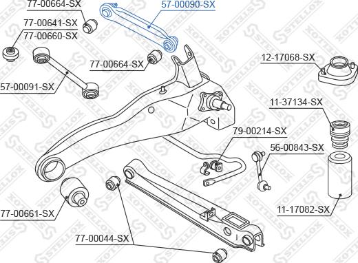 Stellox 57-00090-SX - Stiepnis / Atsaite, Riteņa piekare ps1.lv