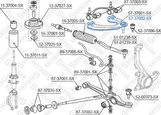 Stellox 57-37002-SX - Neatkarīgās balstiekārtas svira, Riteņa piekare ps1.lv